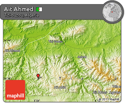 Physical Map of Aït Ahmed
