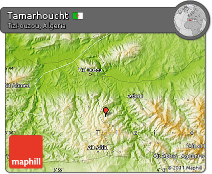 Physical Map of Tamarhoucht