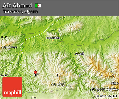 Physical Map of Aït Ahmed