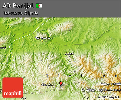 Physical Map of Aït Berdjal