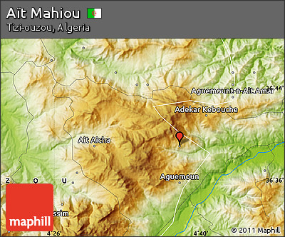 Physical Map of Aït Mahiou