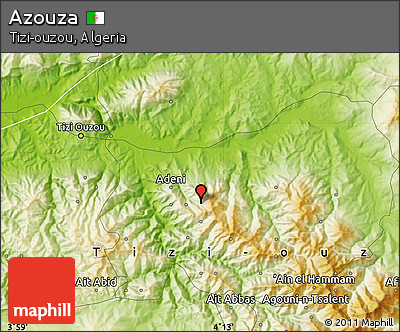 Physical Map of Azouza