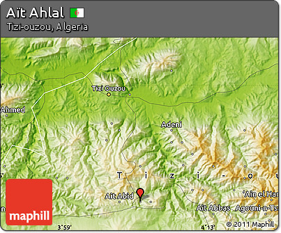 Physical Map of Aït Ahlal