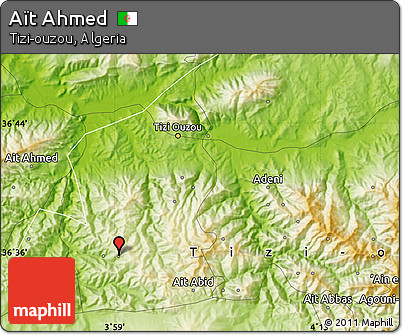 Physical Map of Aït Ahmed