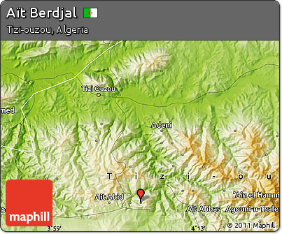 Physical Map of Aït Berdjal