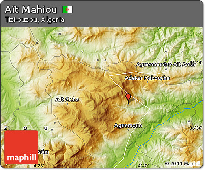 Physical Map of Aït Mahiou