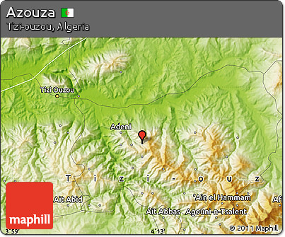 Physical Map of Azouza
