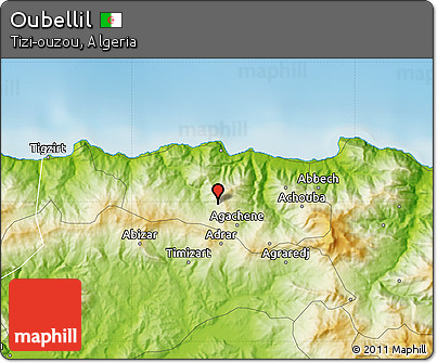 Physical Map of Oubellil