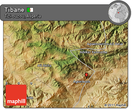 Satellite Map of Tibane