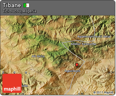 Satellite Map of Tibane