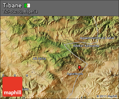 Satellite Map of Tibane