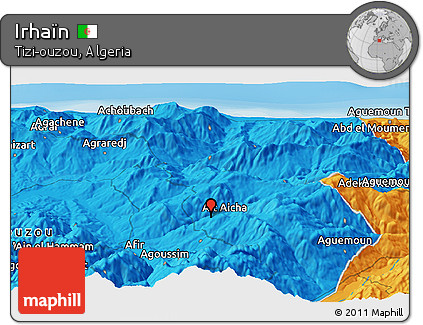Political Panoramic Map of Irhaïn