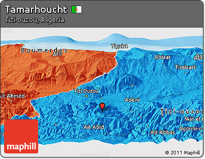 Political Panoramic Map of Tamarhoucht