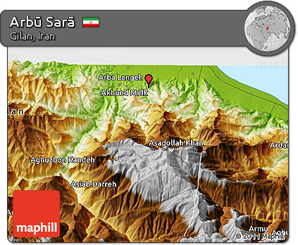 Physical 3D Map of Arbū Sarā