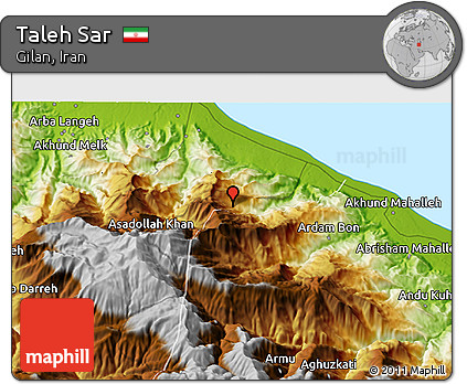 Physical 3D Map of Taleh Sar