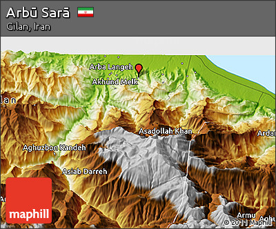 Physical 3D Map of Arbū Sarā