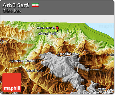 Physical 3D Map of Arbū Sarā