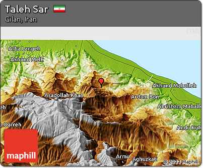 Physical 3D Map of Taleh Sar