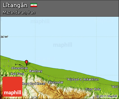 Physical Map of Lītangān