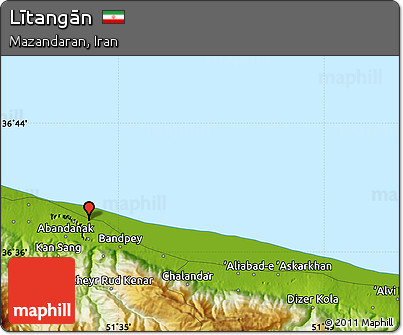 Physical Map of Lītangān