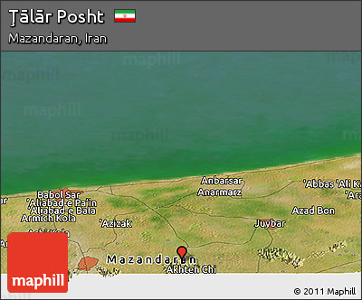 Satellite Panoramic Map of Ţālār Posht