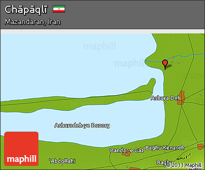 Physical 3D Map of Chāpāqlī