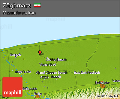 Physical 3D Map of Zāghmarz