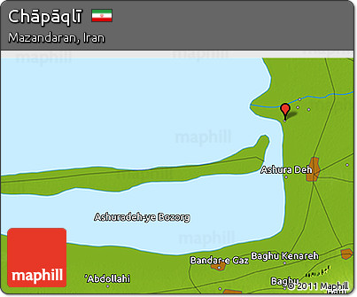 Physical 3D Map of Chāpāqlī