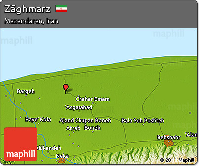 Physical 3D Map of Zāghmarz