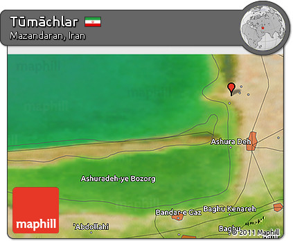 Satellite 3D Map of Tūmāchlar