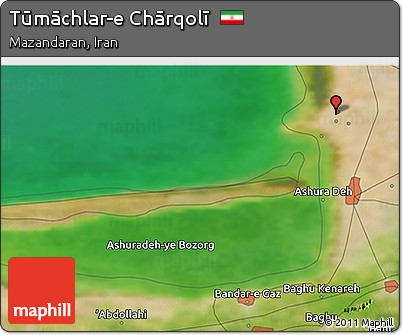Satellite 3D Map of Tūmāchlar-e Chārqolī