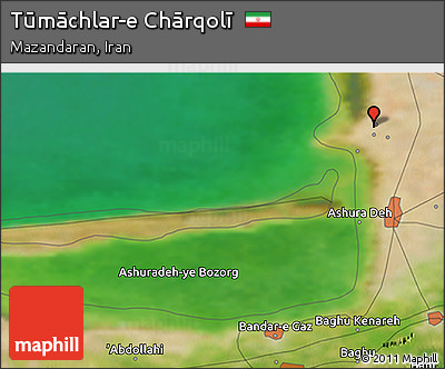 Satellite 3D Map of Tūmāchlar-e Chārqolī