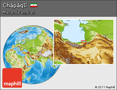 Physical Location Map of Chāpāqlī