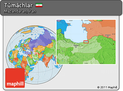 Political Location Map of Tūmāchlar