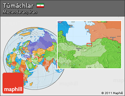 Political Location Map of Tūmāchlar