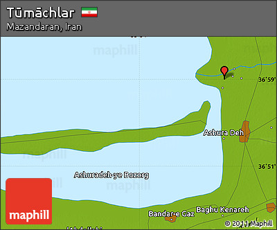 Physical Map of Tūmāchlar