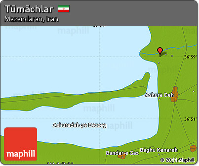 Physical Map of Tūmāchlar