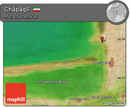 Satellite Map of Chāpāqlī
