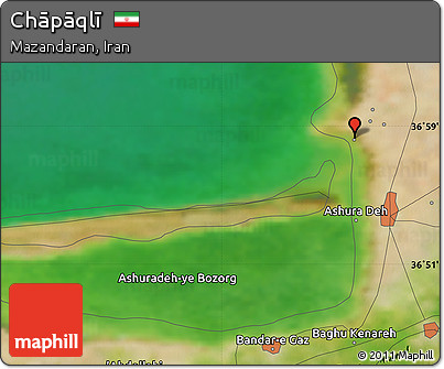 Satellite Map of Chāpāqlī