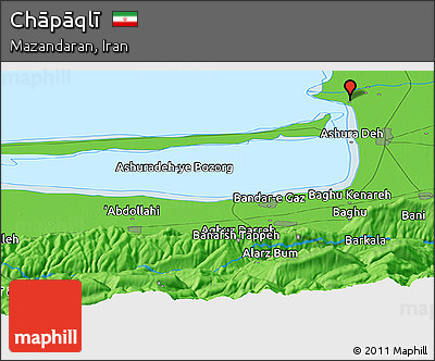 Political Panoramic Map of Chāpāqlī