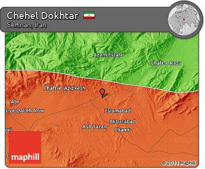 Political Map of Chehel Dokhtar
