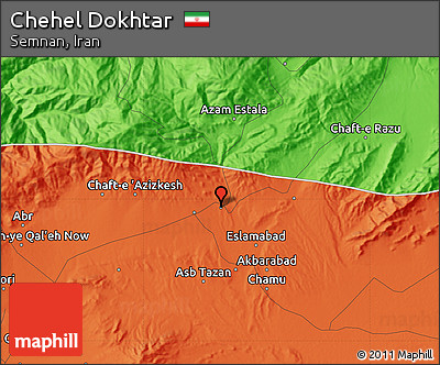 Political Map of Chehel Dokhtar