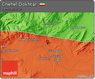 Political Map of Chehel Dokhtar