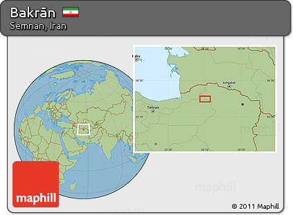 Savanna Style Location Map of Bakrān