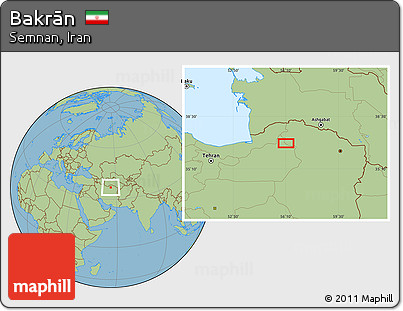 Savanna Style Location Map of Bakrān