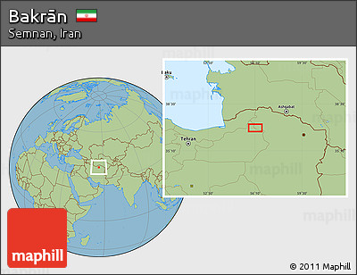 Savanna Style Location Map of Bakrān
