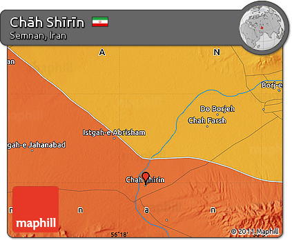 Political Map of Chāh Shīrīn
