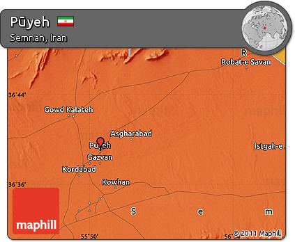 Political Map of Pūyeh