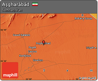 Political Map of Aşgharābād