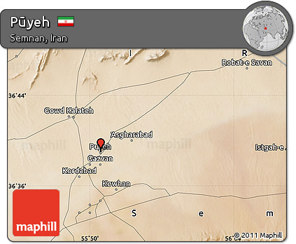 Satellite Map of Pūyeh